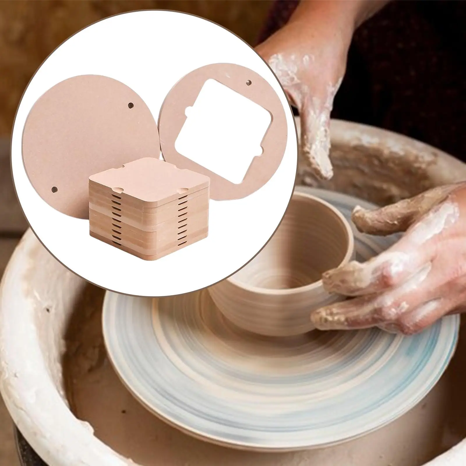 

potter bats System Absorbent with Removable Inserts for Throwing Pottery