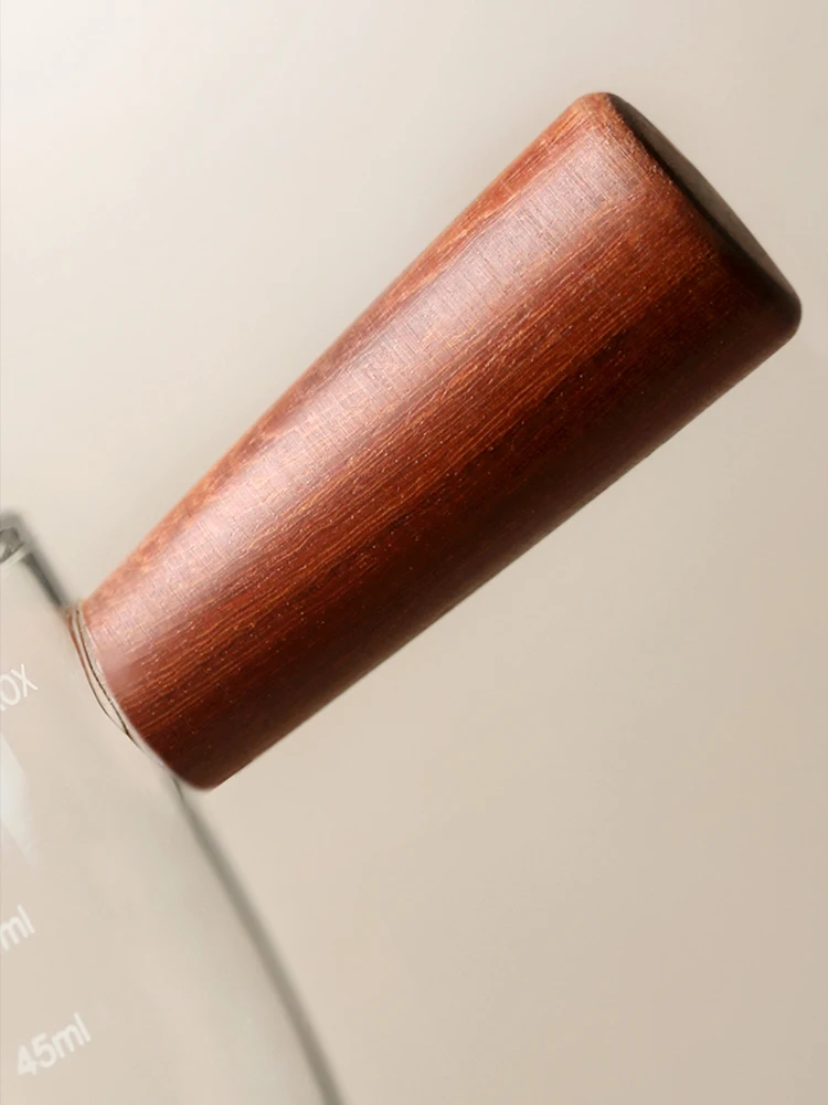 Стакан для молока ручной работы в японском стиле с деревянной ручкой |