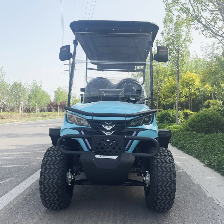 Лучшая цена на электрические тележки для гольфа в США 4 места 72 В литиевая батарея