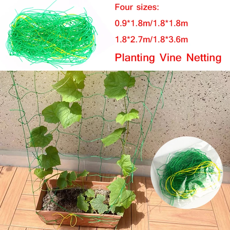 

1Pack Gardening Net Nylon Garden Netting Loofah Morning Glory Flowers Vine Plants Climbing Net Cucumber Vine Grow Holder