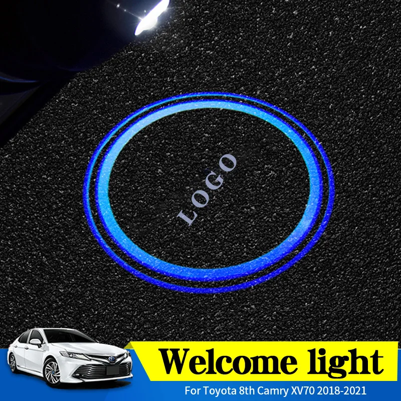 Светодиодные приветственные огни для двери автомобиля Toyota 8th Camry XV70 2018-2021