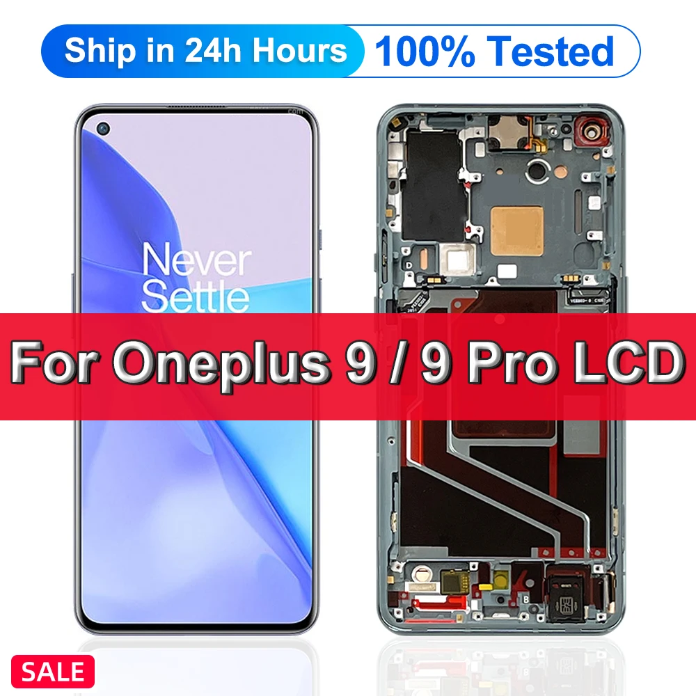 Оригинальный ЖК-дисплей для OnePlus 9 1 + 9, дисплей для Oneplus 9 Pro, дисплей 1 + 9 pro, замена экрана