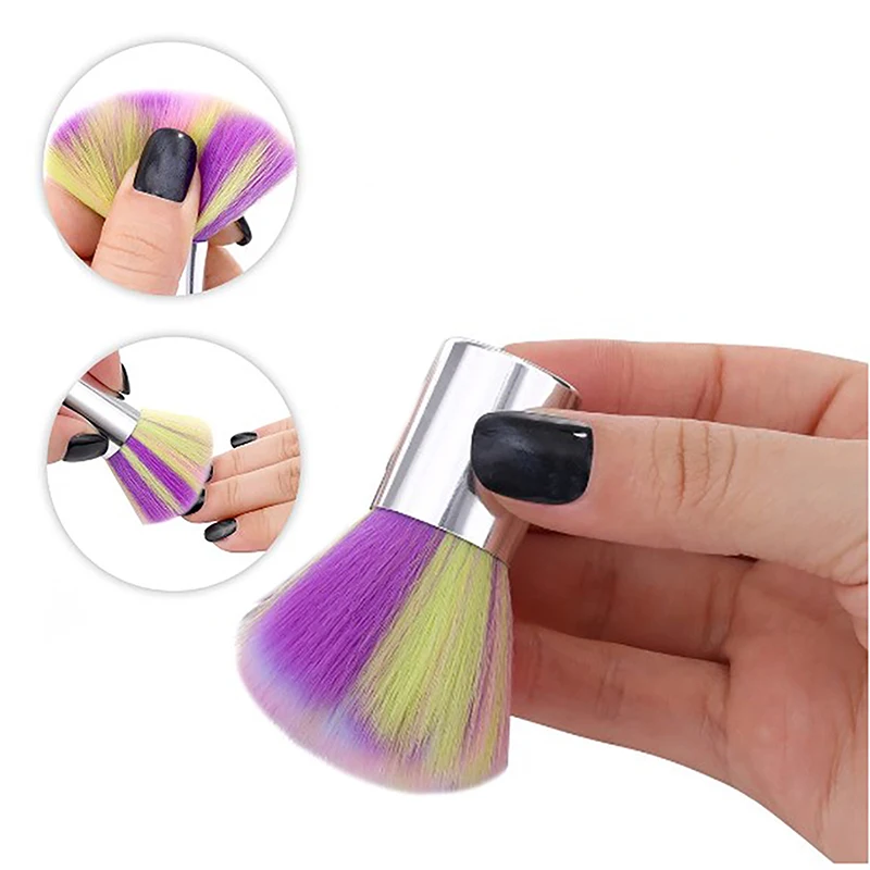 

Mushroom Nail Brush Mini Colorful Nail Art Dust Brush Short Handle Nail Dust Cleaning Brush Tool Makeup Brushes Nail Care Tools