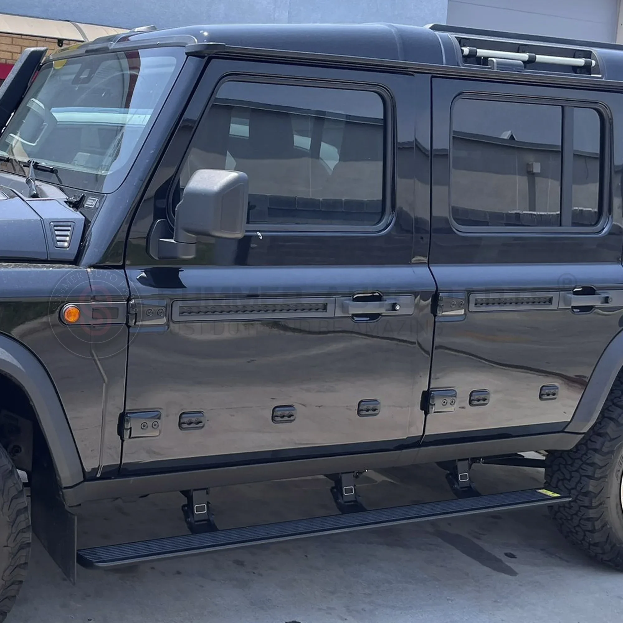 Устойчивая к ржавчине Выдвижная Боковая дверь на крыше ножная педаль с питанием