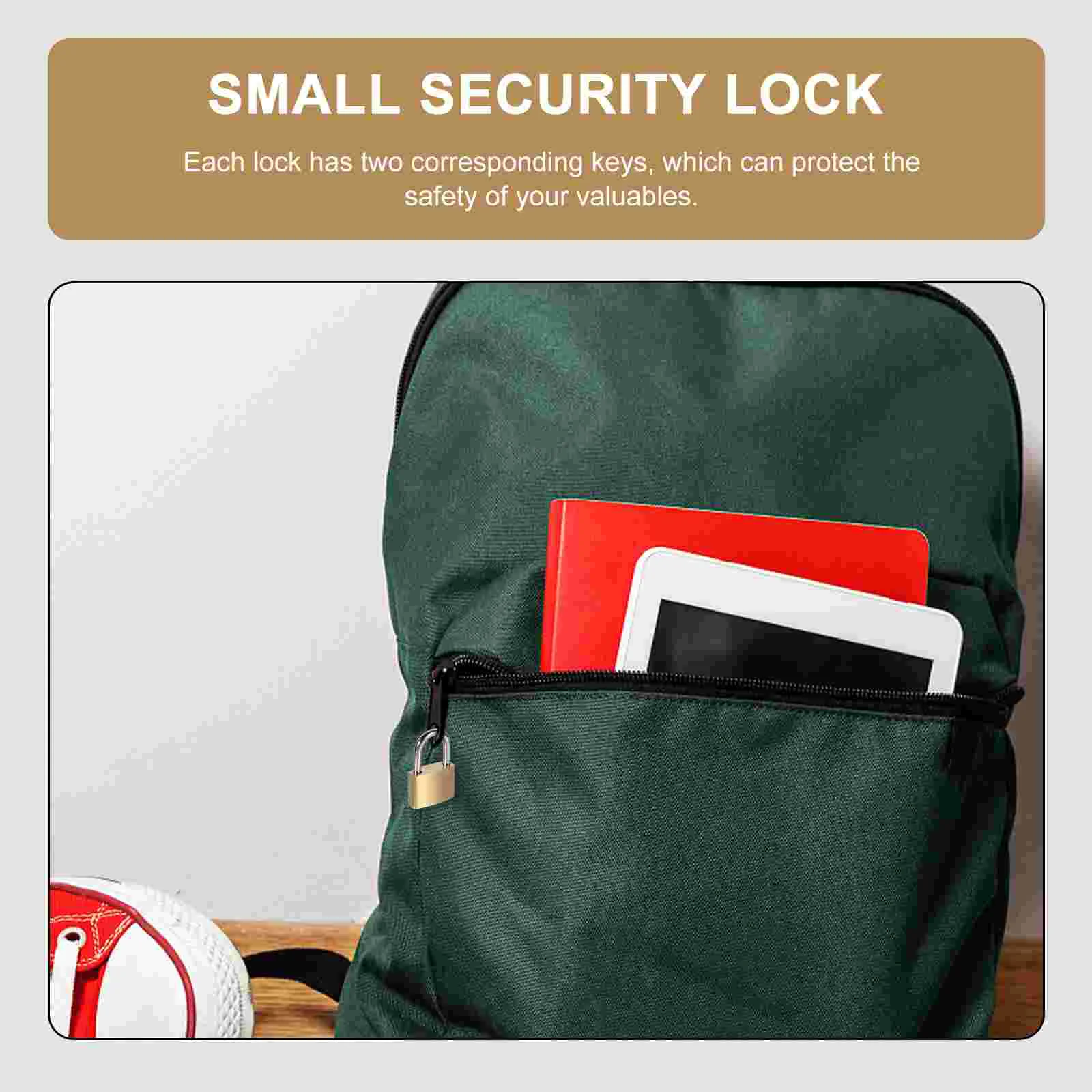 

4pcs Travel Padlocks Keyed Different Padlock Gym Security Lock