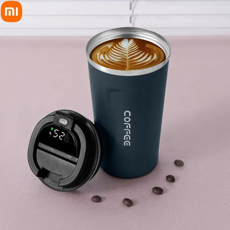 

Xiaomi Smart Thermos Bottle for Coffee LED Temperature Display Thermal Mug Car Business Coffee Cup Stainless Steel Vacuum Cup