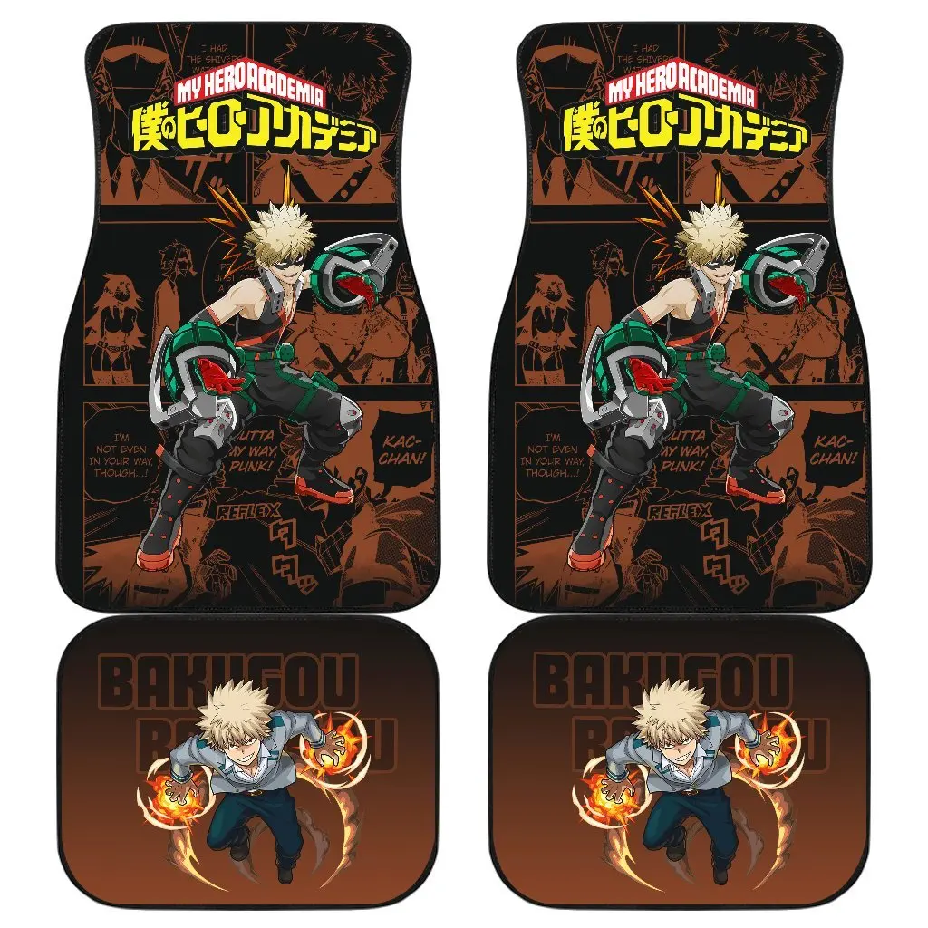 

Bakugou Katsuki My Hero Academia Car Floor Mats Manga Mixed Anime