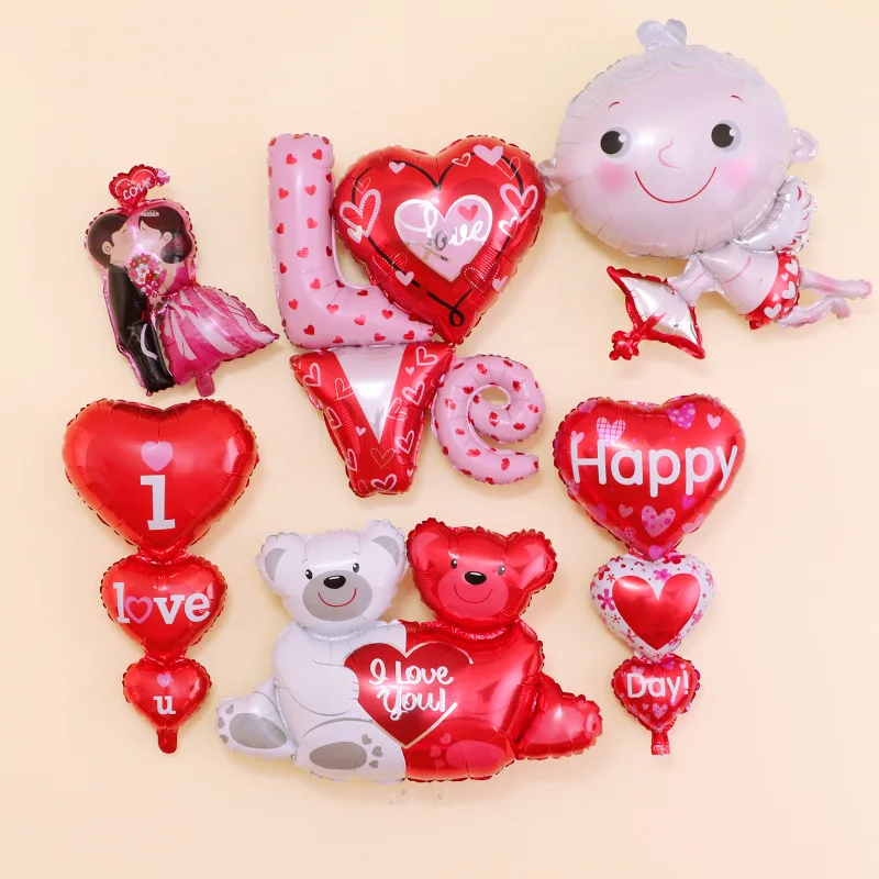 Мультяшное свадебное платье для невесты и жениха воздушные шары из алюминиевой