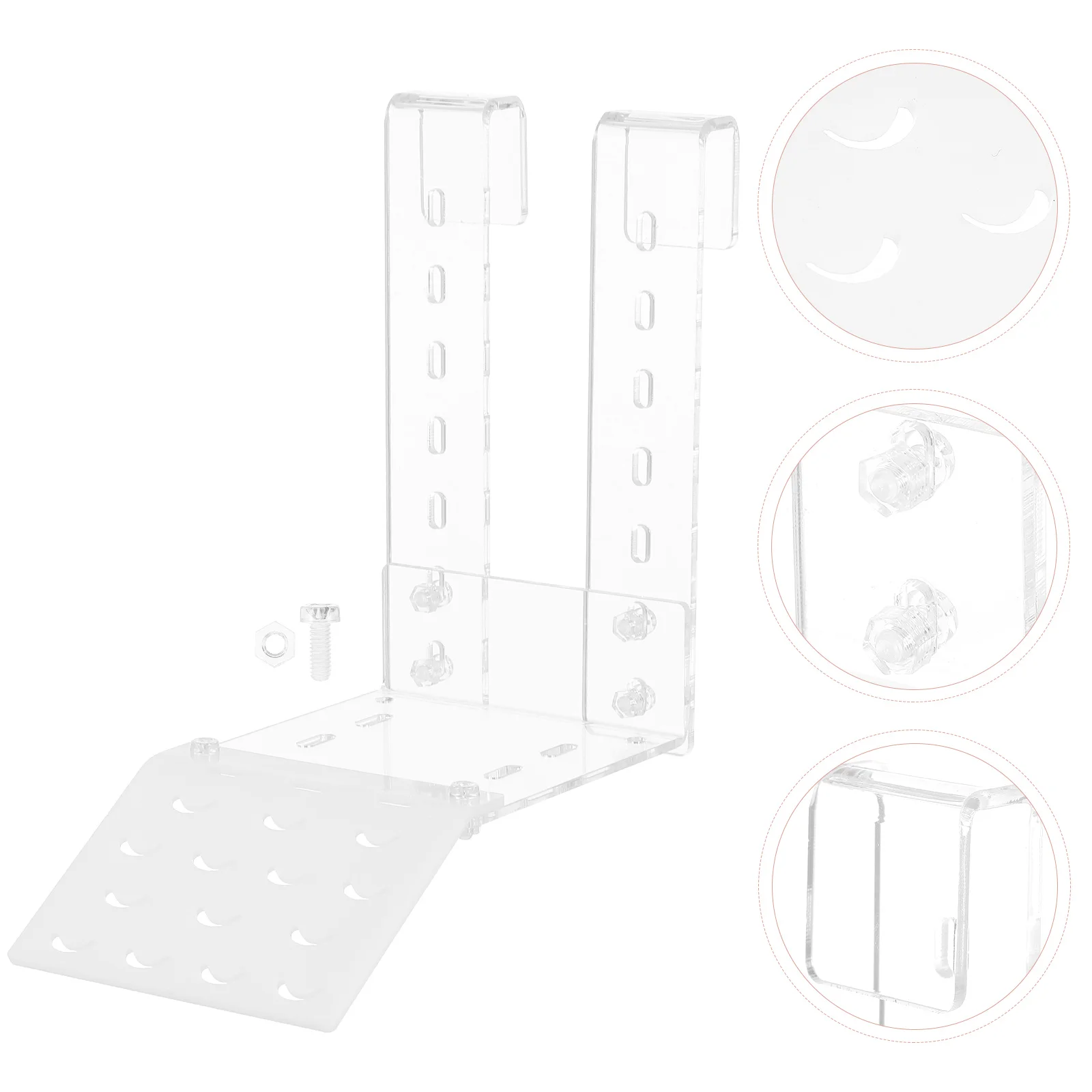 

1 Set of Hanging Type Acrylic Turtle Basking Platform Tortoise Climbing Platform