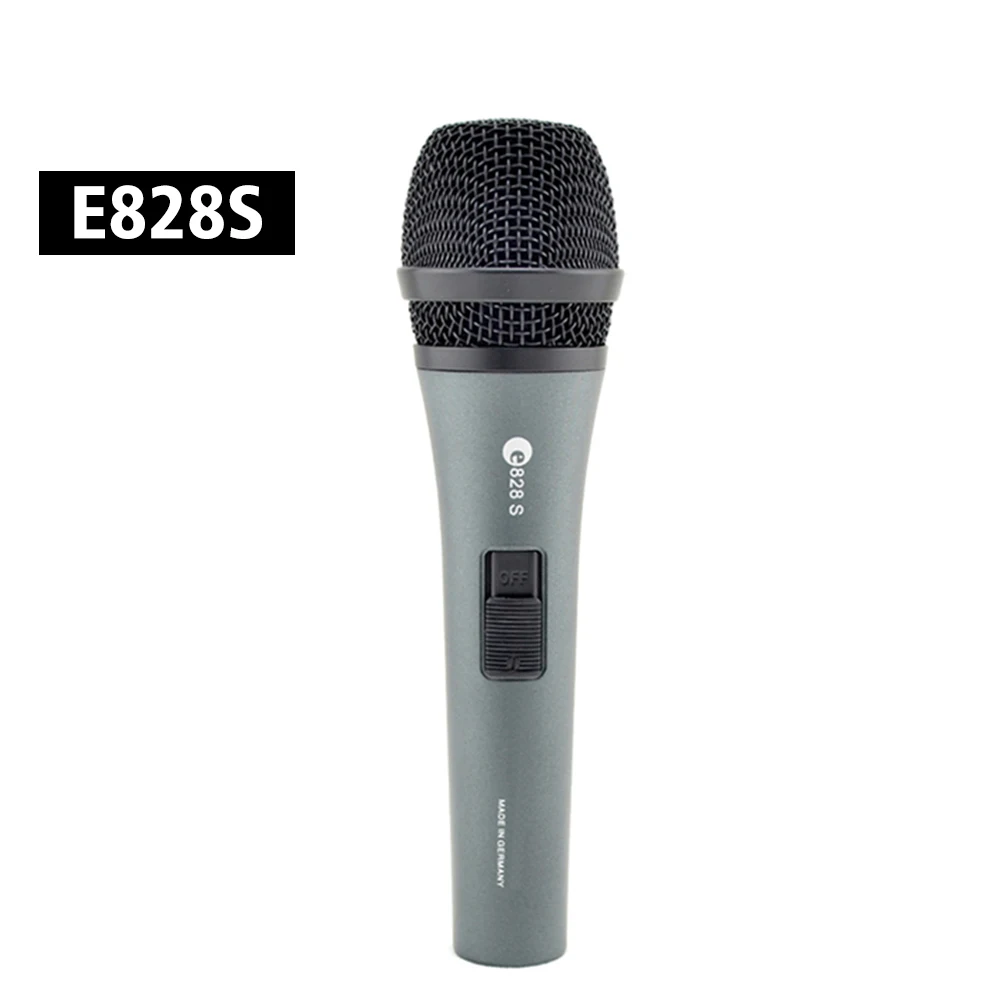 

E828s Vocal Microphone E 828S Dynamic Cardioid Wired Mic .Professional Karaoke Handheld For Studio Recording Tough On-Stage Use.