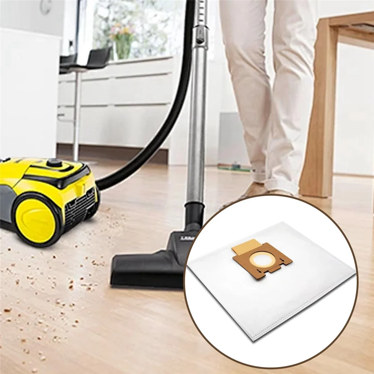 10 мешков для пылесоса Hoover H81/H81 Pure Epa/Telios Extra нетканые мешки большой емкости