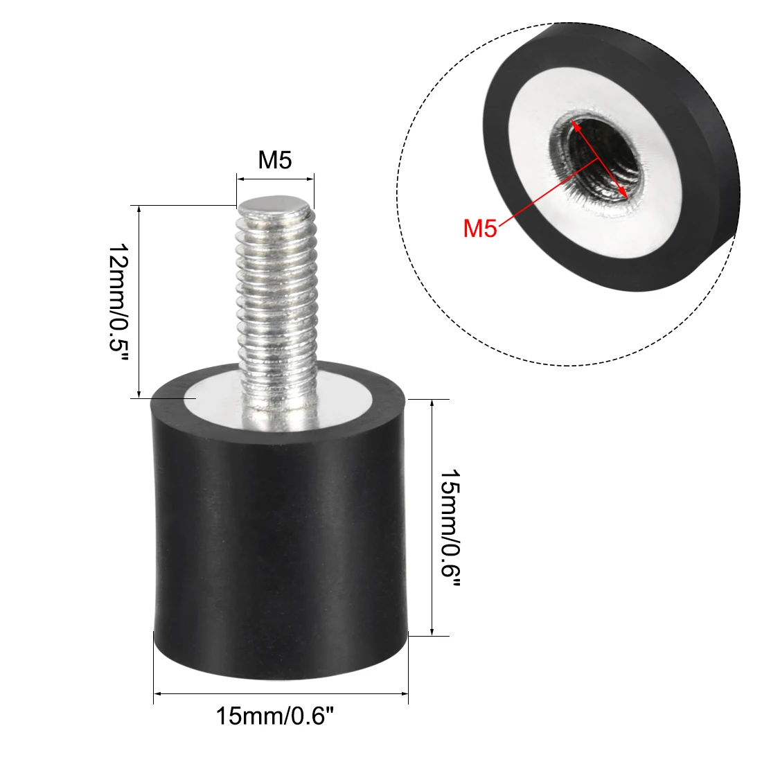 

Резиновые крепления UXCELL M4 M5 M6 M8 для сварочного аппарата