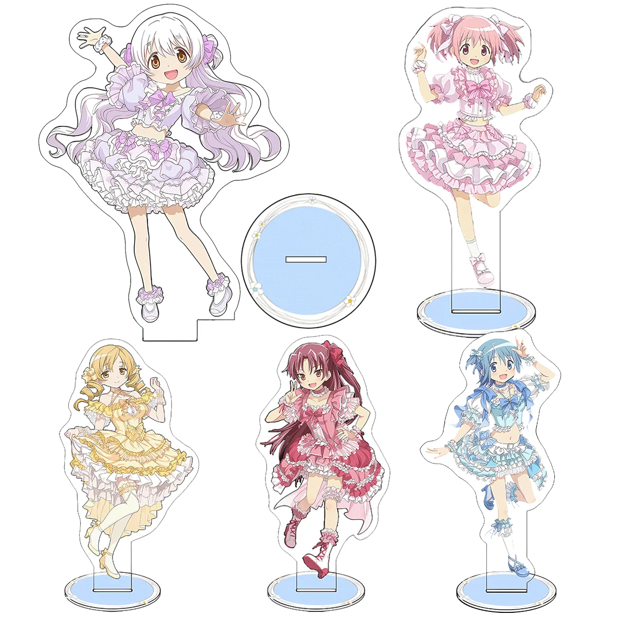 Фото Аниме Puella Magi Madoka Magica 15 см акриловая подставка модель Madoka Kaname Homura Akemi фигурка рождественские украшения для стола №1