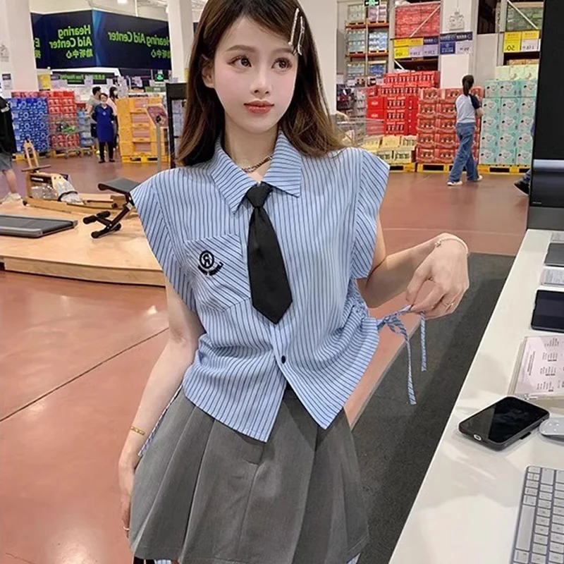 Повседневная Брендовая женская рубашка в Корейском стиле новинка 2024