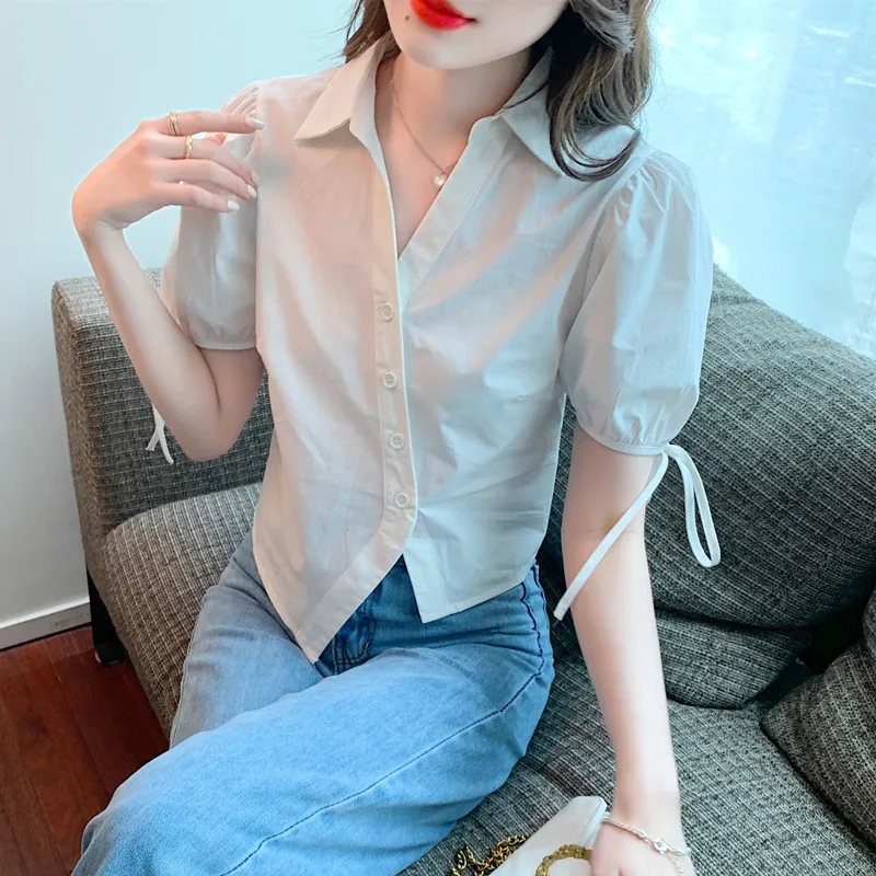 ILARES размера плюс женская одежда милые и дешевые женские блузки с коротким