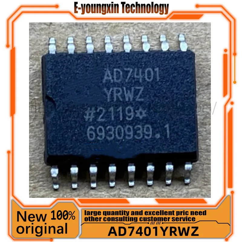 

10PCS/LOT AD7401YRWZ AD7401A AD7401 SOP16 100% New Original Spot stock