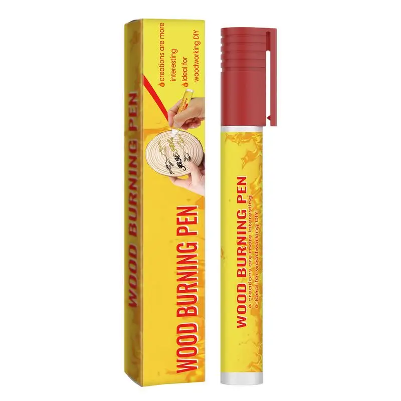 Ручка-маркер деревянная твердый наконечник водонепроницаемая ручка для работы с