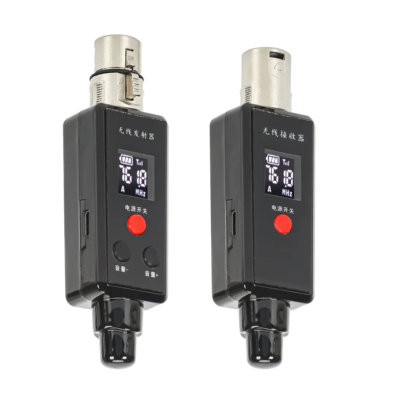 

UHF 2.4G Wireless Microphone Transmitter Receiver Coil/capacitor Microphone System Plug Microphone Wireless Transmitter System