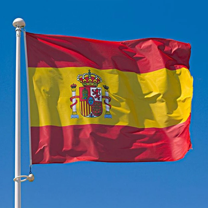 

Spain flag Banner Hanging Flag Polyester Spain National Flag Banner Outdoor Indoor 150x90cm for Celebration big flag