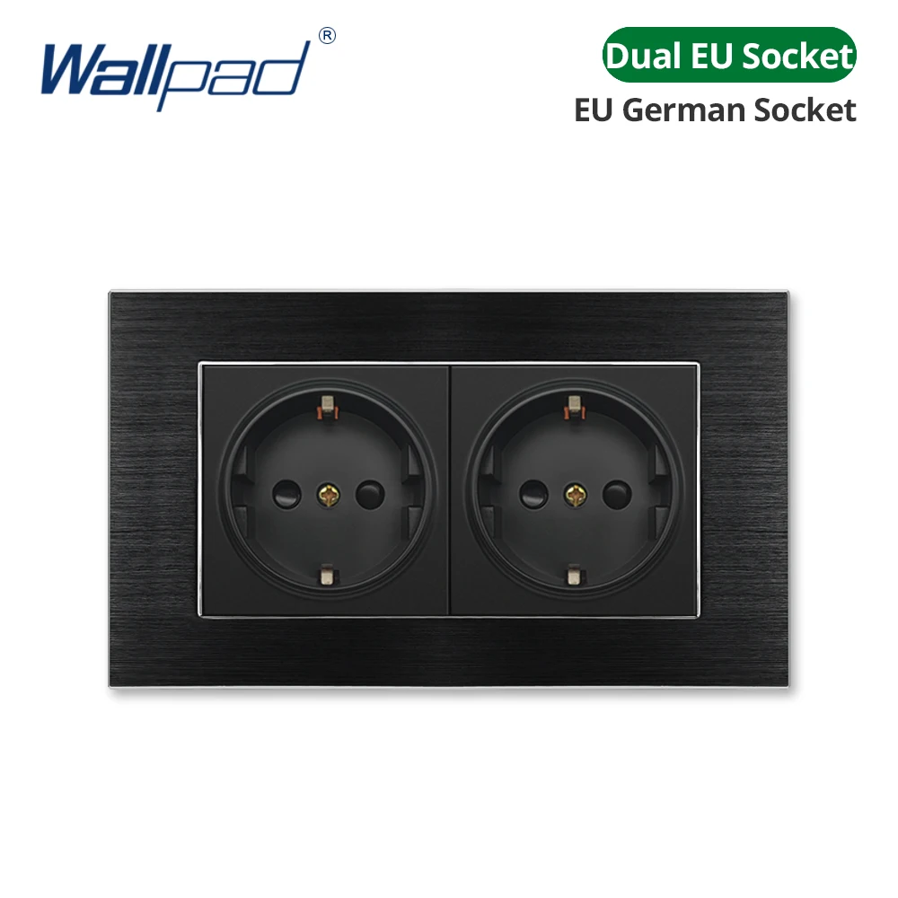 

Wallpad черная алюминиевая панель 5 6 7 8 групп
