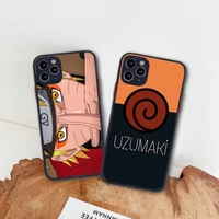 anime uzumaki naruto phone case for iphone 13 12 11 pro max mini xs 8 7 plus x se 2020 xr matte transparent cover