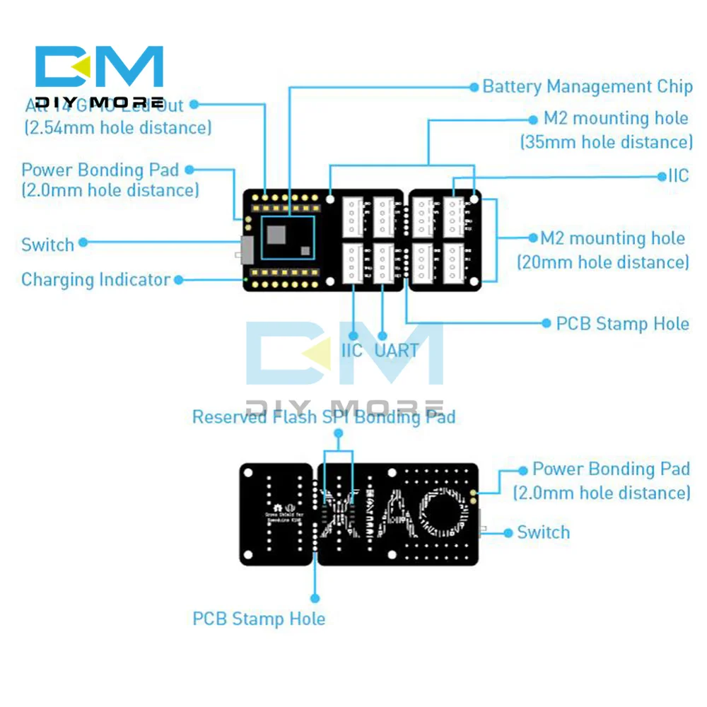 Микроконтроллер SAMD21 Cortex M0 32 бит 48 МГц интерфейс UART I2C SPI плата расширения для Seeeduino