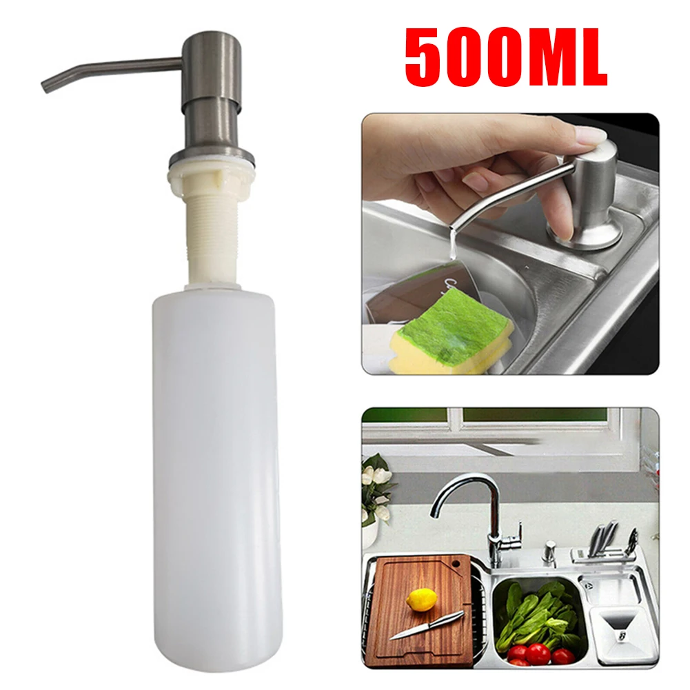 

Durable New Soap Dispenser Soap Dispensers Detergent Hand Pump Hand Soap Kitchen Pressing Head Stainless Steel