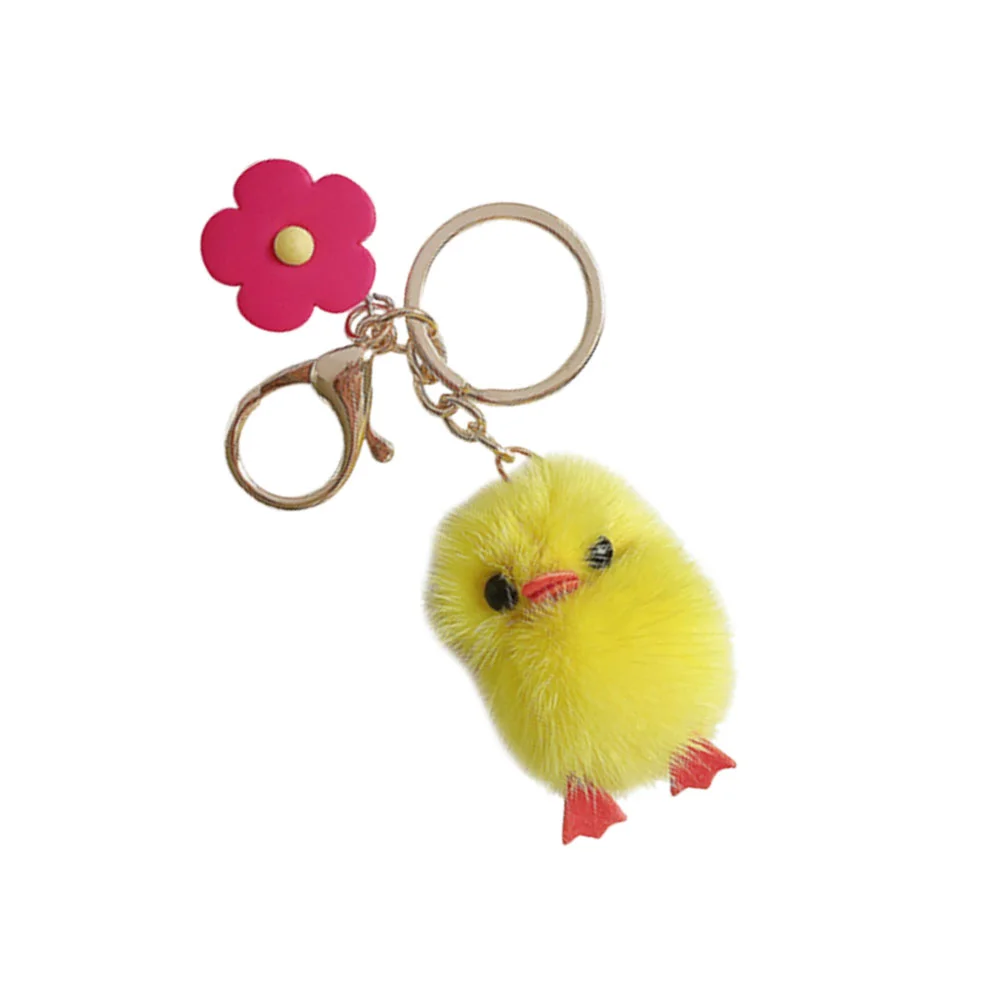 

Purse Charm Car Toys Kids Keyring Chick Keychains Pendant Kids Cars Toy Wallet Chicken Key Rings Purse Keychain