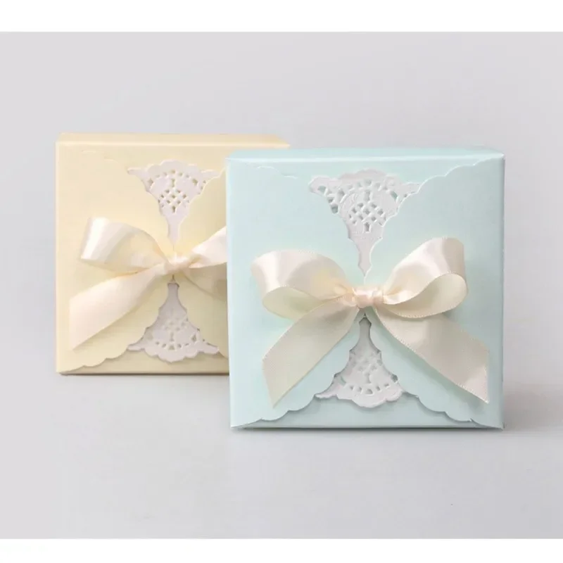 20 шт. волнистая твердая крафт-бумага коробка конфет свадебная подарочная сделай