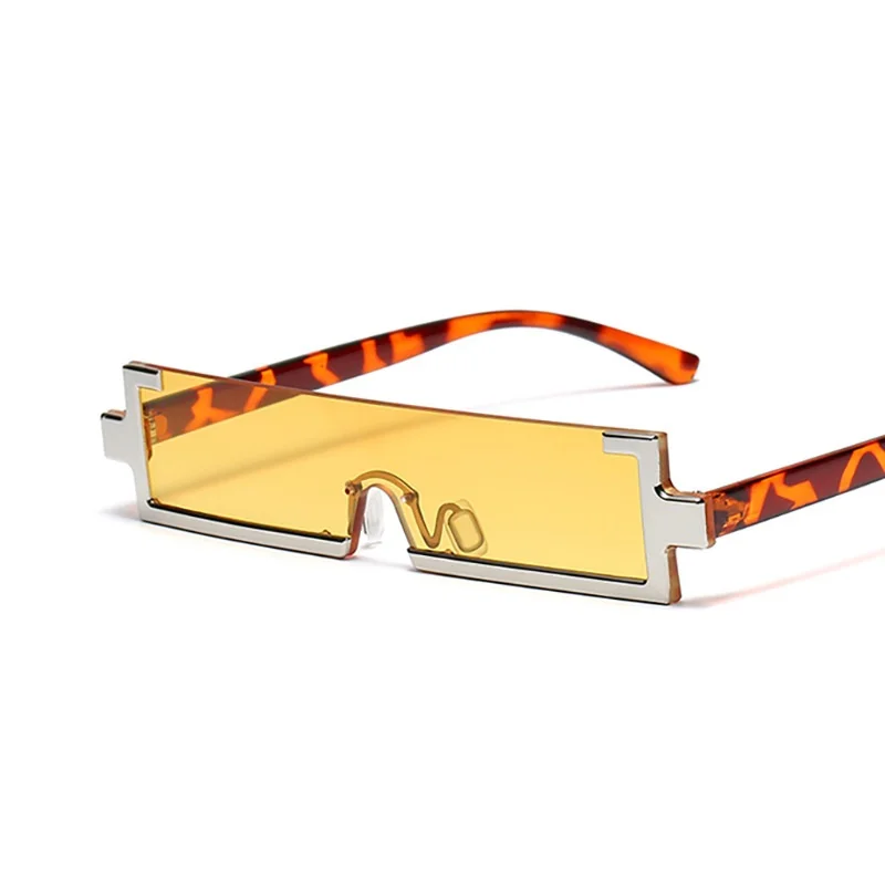 

Женские цельные солнцезащитные очки в маленькой оправе, роскошные брендовые модные очки без оправы, 2022