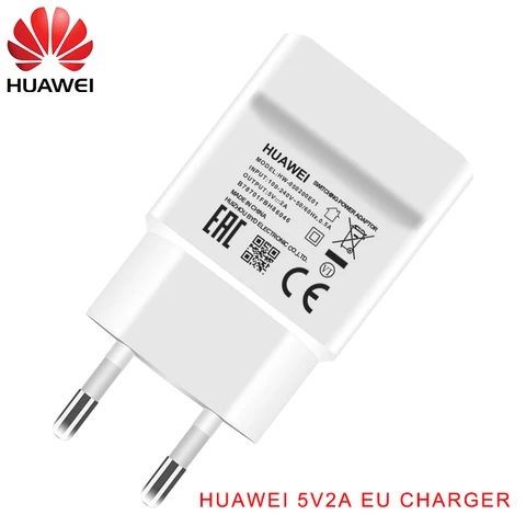 Оригинальное настенное зарядное устройство 5 В, 2 А, США, ЕС, кабель Micro USB Type-C, зарядка для HUAWEI P 8, 9, 10, 20, Mate 10, 20, 30 Lite, Honor 8x, 7x, Y 9, 7