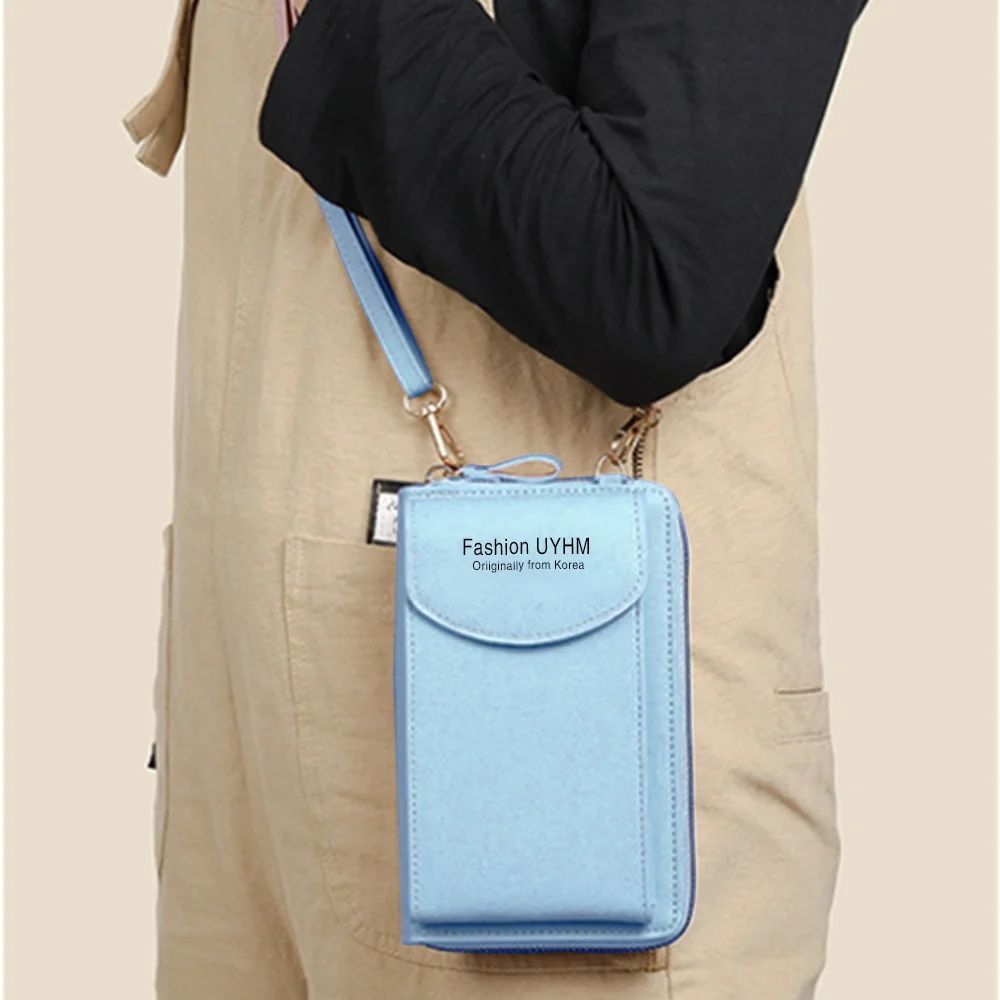 Маленькая женская сумка для телефона, модная женская сумка через плечо с праздничным принтом, сумка для сотового телефона, многослойный кош...