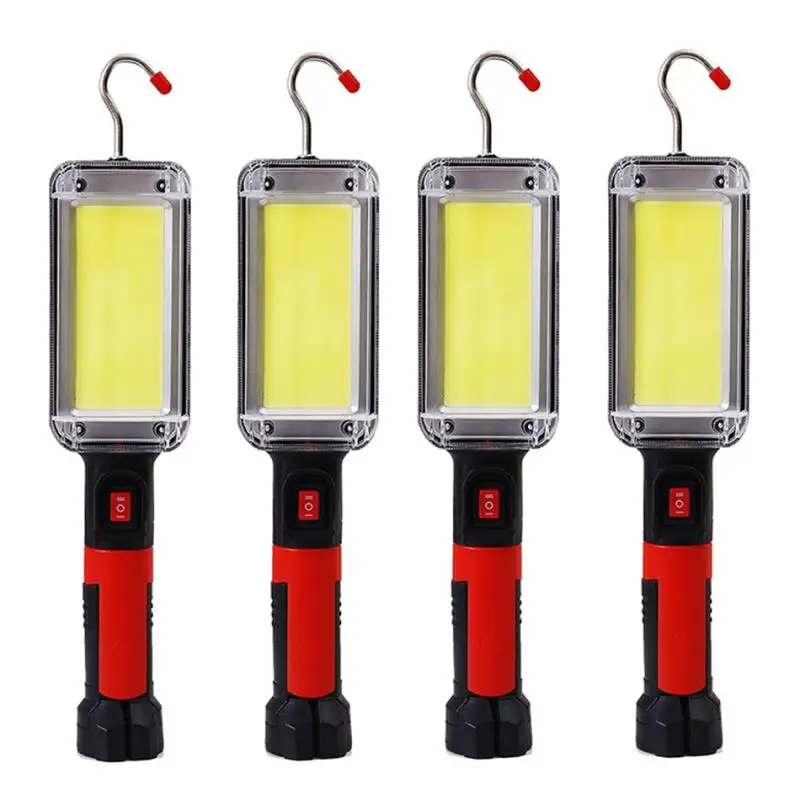 2023 Led Portable Usb Rechargeable Work Light Portable Outdoor Led Flashlight Adjustable Waterproof Magnetic Hook Camping Light