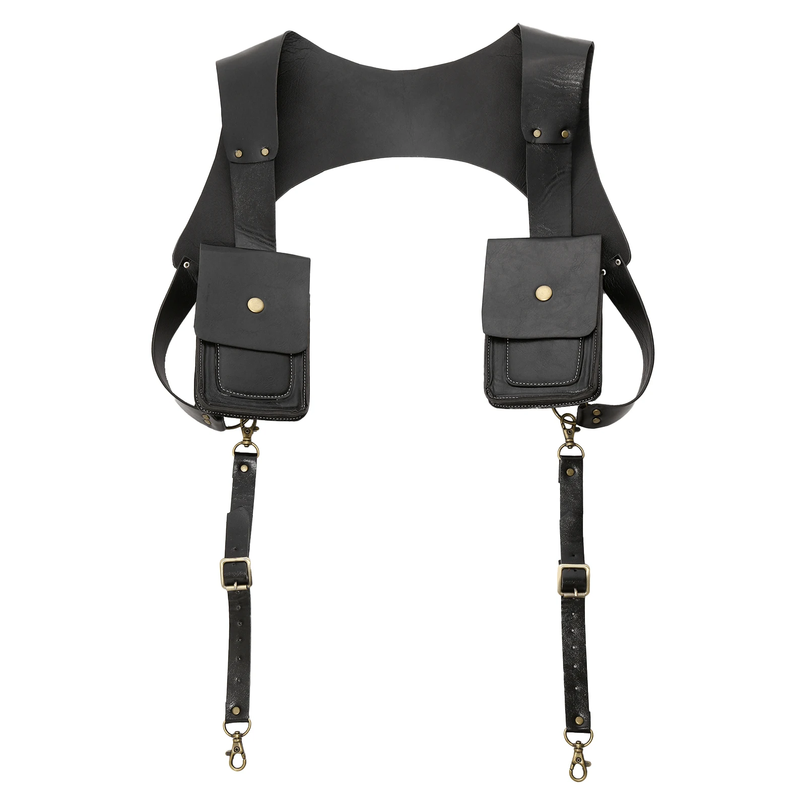 Наплечная Сумка Steampunk кожаная с двумя карманами для пиратского костюма Викинга