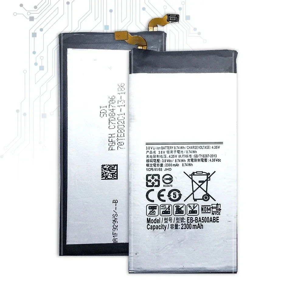 Аккумулятор для Samsung Galaxy A5 (2015 Edition) A500 SM-A500F A500F A500K SM-A500FU A5000 A5009 EB-BA500ABE 2300 мАч