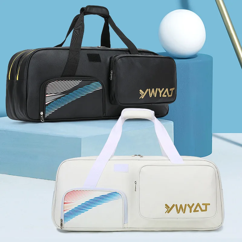 YWYAT Badminton Bag for 3-6 Rackets for Men Women Dry Wet Separation Waterproof Portable Tennis Racquet Sports Fitness Bag