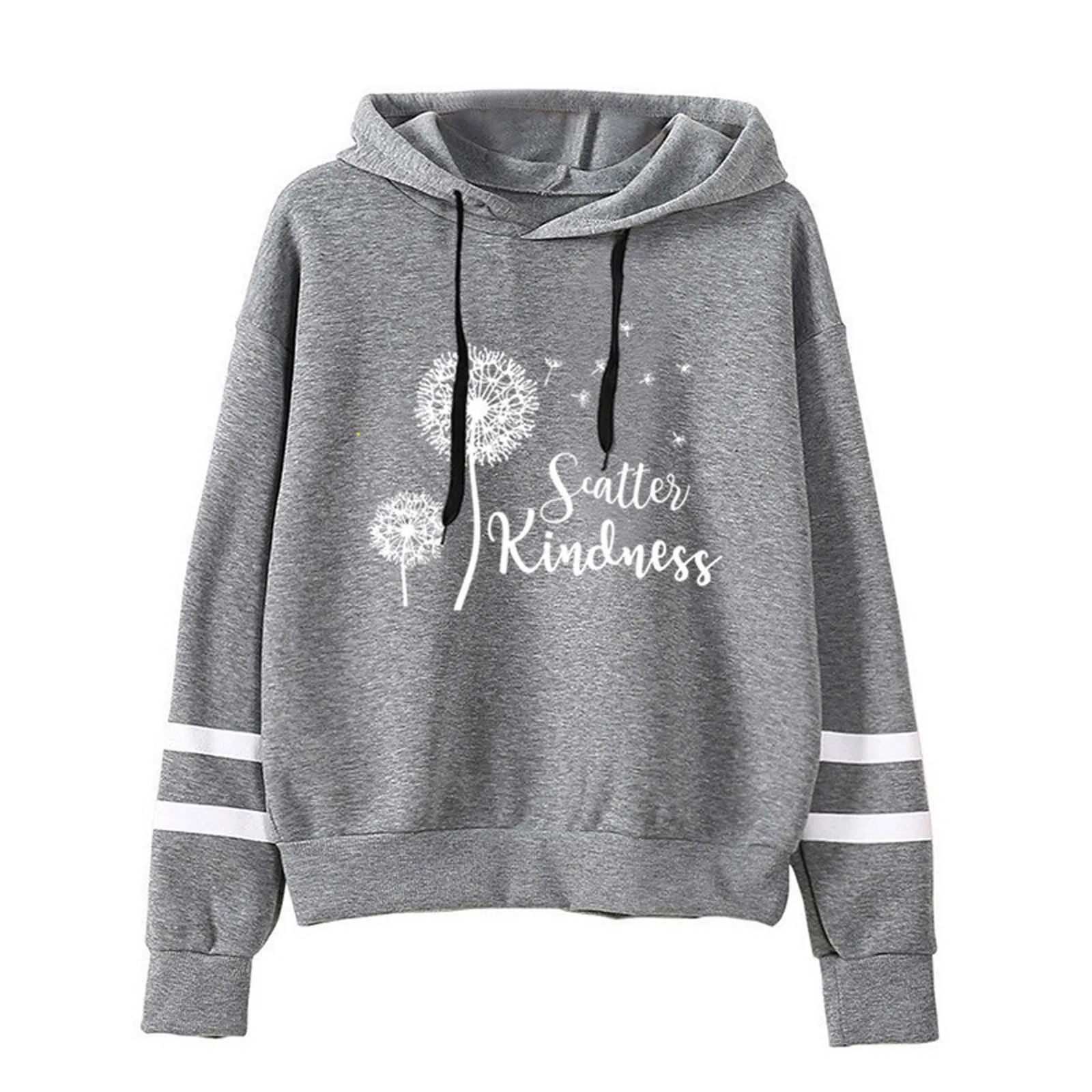 

lines Long Printed Women' Pullover Casual s Hoodie Tops Fashion Sleeve Two Women's Blouse Neon Blouse Short Tee Shirt