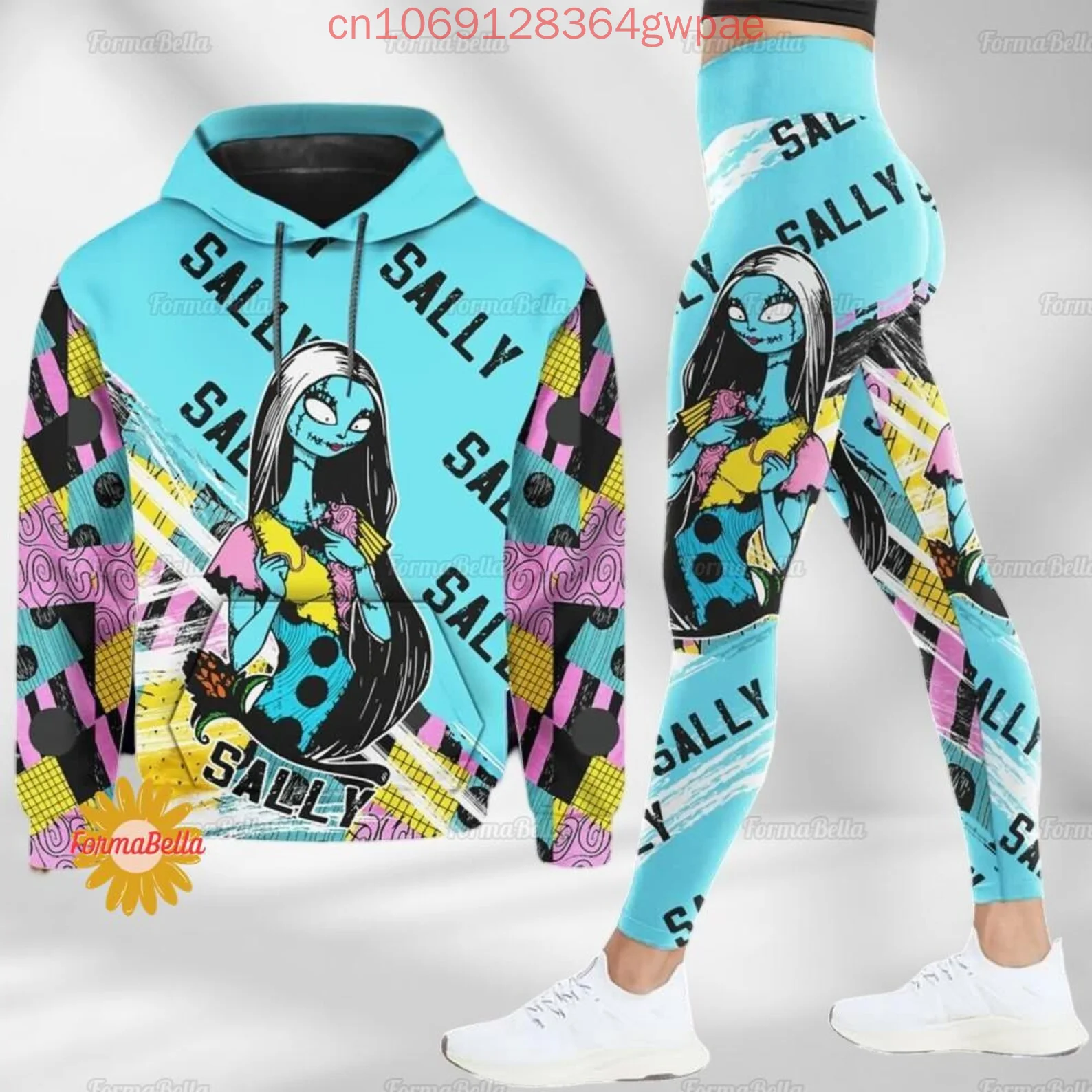 Женский комплект с капюшоном и леггинсами Disney Sally The Nightmare Before Christmas Jack Skellington