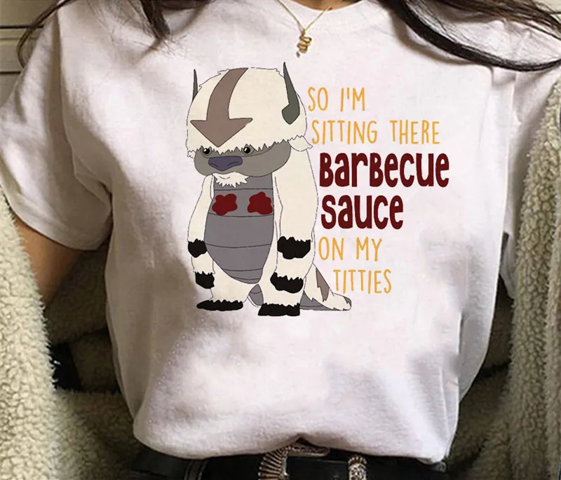 

Футболка Аватара «Последний Воздушный Бандер», женские летние топы, футболка аниме, смешные Мультяшные футболки в стиле каппа, женские топы...