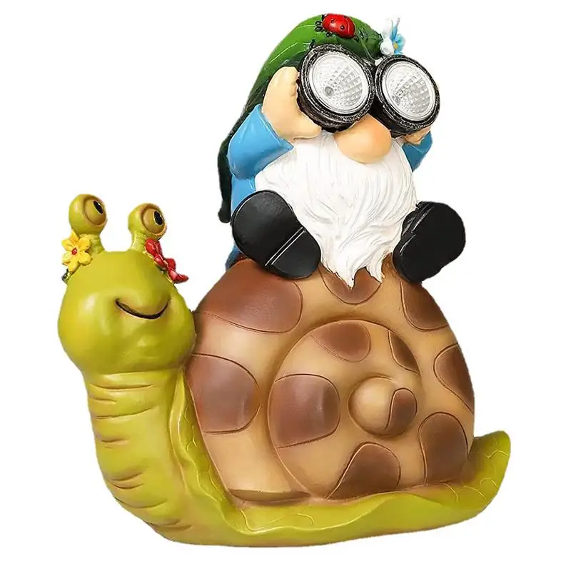 

Snail Statue Light Snail Gnome Outdoor Decor With Solar Lights Garden Gnomes Decorative Light For Garden Outdoor Courtyard Lawn
