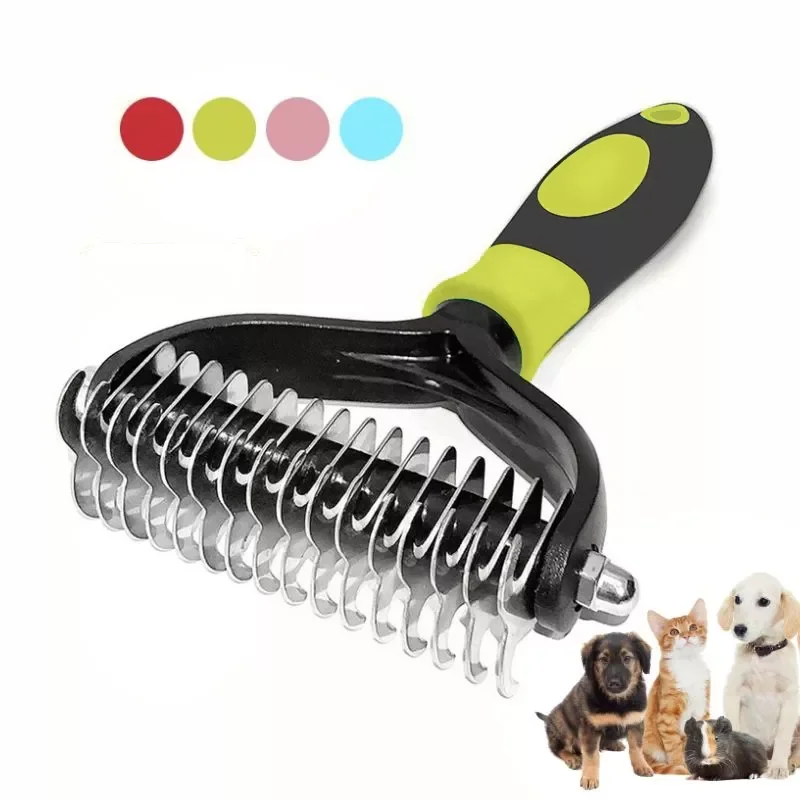 

NEW Pet Dog Hair Remover Dog Brush Stainless Steel Comb Grooming and Care Hair Brush For Long Hair Curly Pets Dogs Accessories