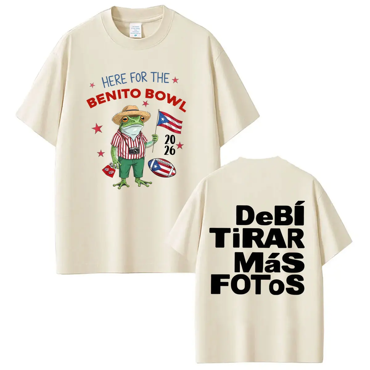 Фото Футболка с принтом Rapper Bad Bunny Debi Tirar Mas Fotos DTMF, модная футболка для мужчин и женщин, хлопковая, свободного кроя, повседневная, эстетичная, трендовая №1