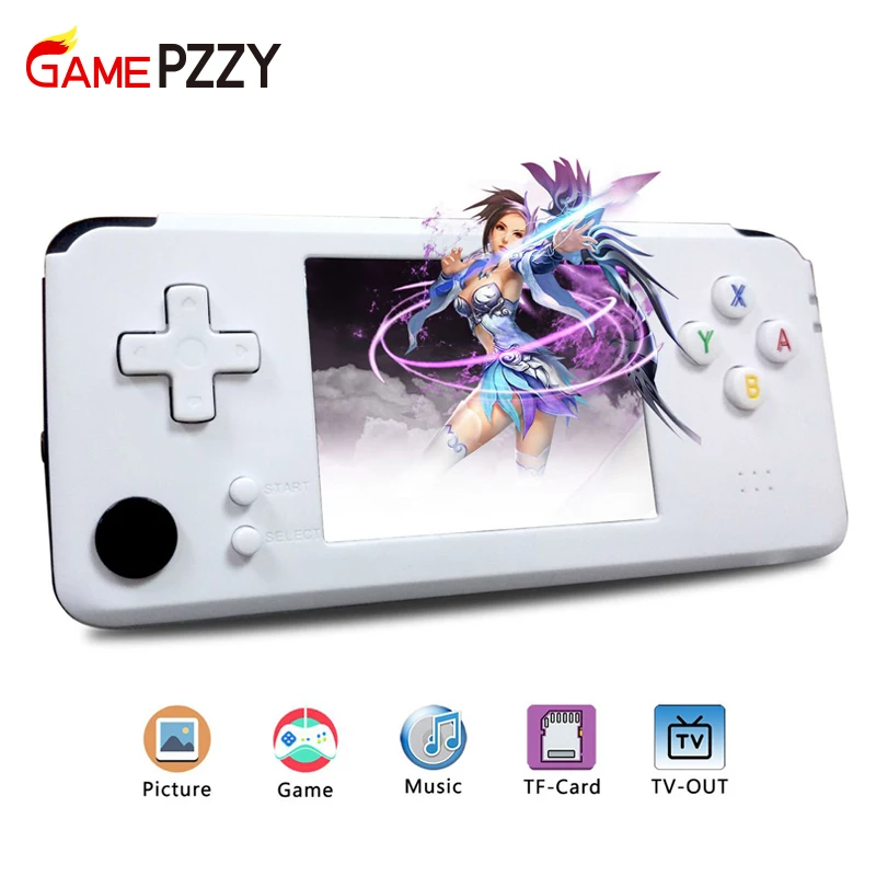 

GAMEPZZY RS97 Retro Game Console opending system 64bit 3.0inch Portable Handheld Game Player 360 Degree controller