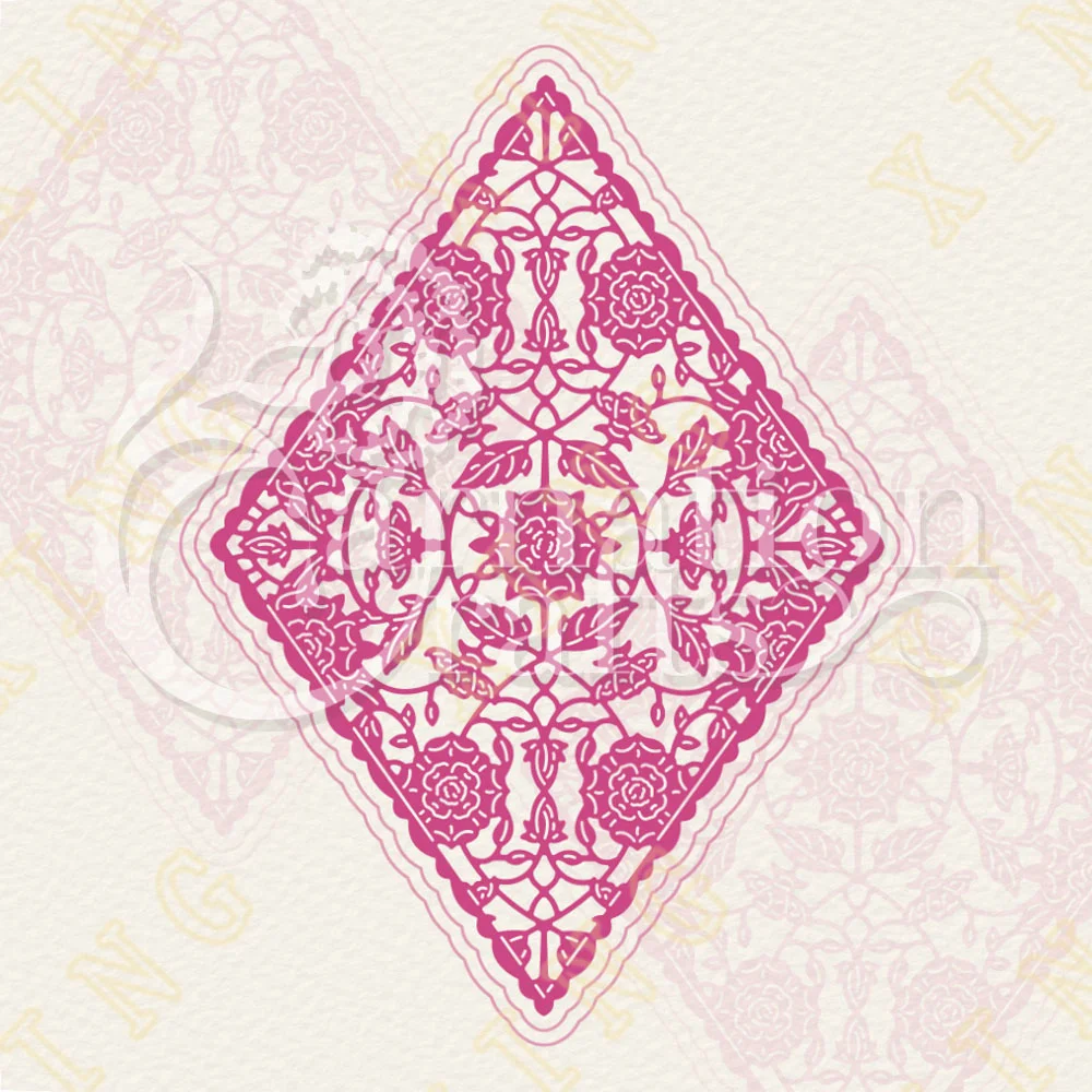 

Metal Cutting Die Scrapbook Embossed Paper Card Album Craft Template Cut Die Stencils New for 2022 Arrival Diamond Threadwork