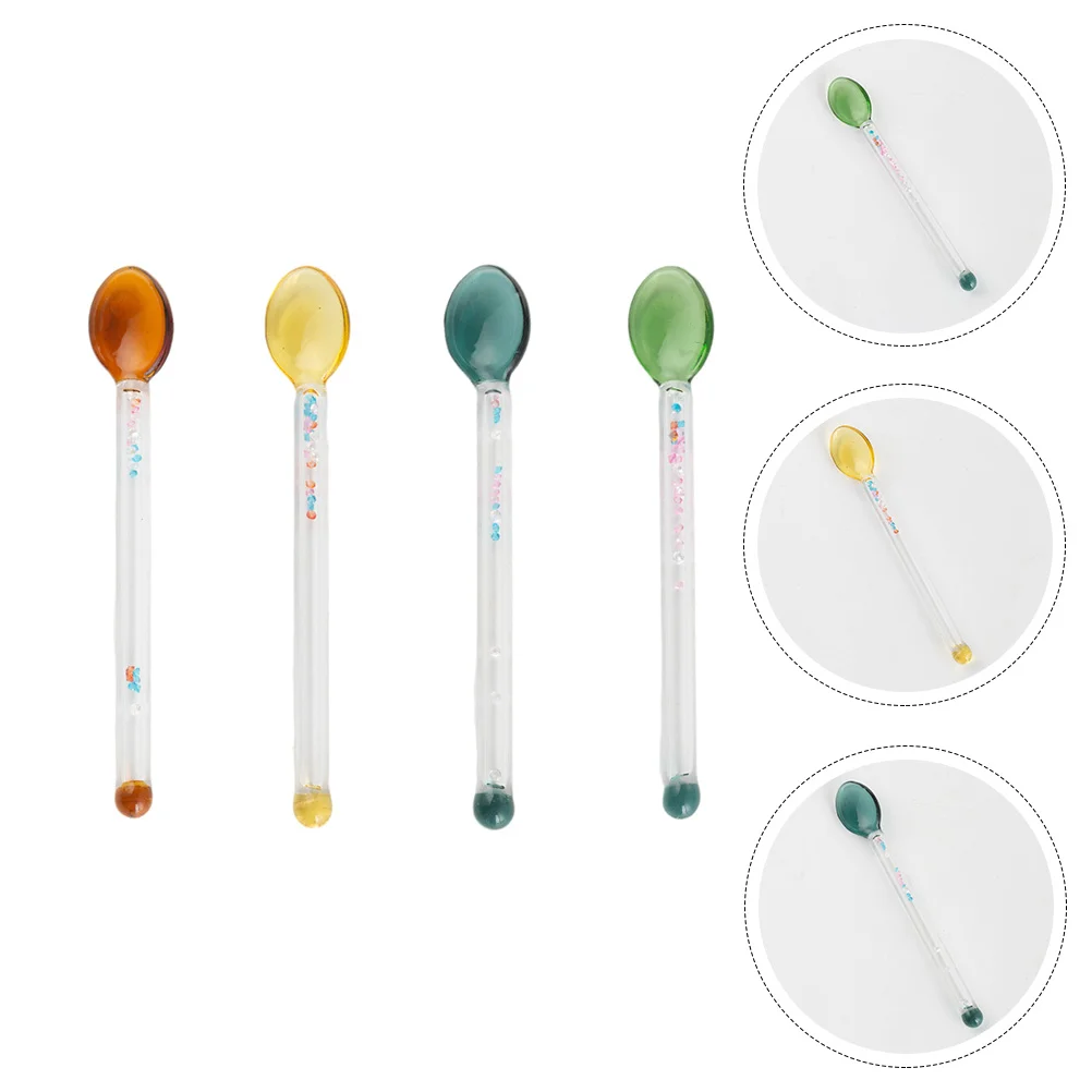 

Spoon Spoonsstirring Coffee Dessert Swizzle Stick Cocktail Soup Chocolate Transparent Drink Teasugar Rod Mixing Scoop Diy High