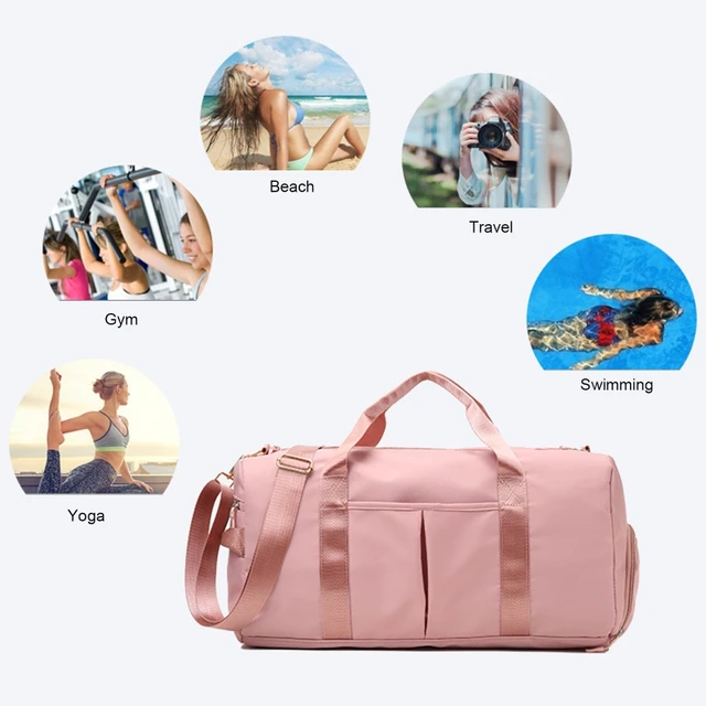 Gym Bag for Women with Shoe Compartment Durable Lightweight Yoga Large Handbag 3