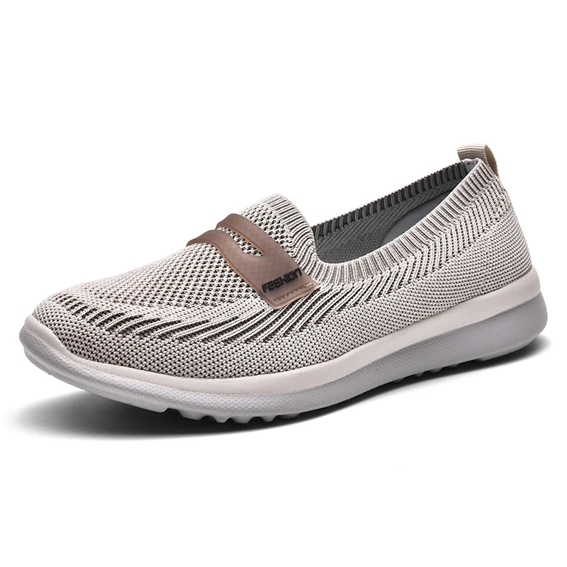 

Women's Spring Autumn Flying Mesh Casual Sport Shoes Cover Foot Soft Bottom Non Slip Lightweight Breathable Walking Shoes 36-40