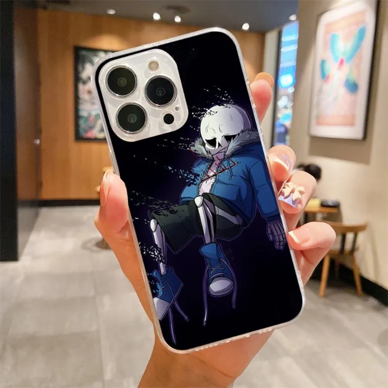 Фото Чехол для телефона Game Undertale Sans для IPhone 14 13 12 11 XS X 8 7 6 Plus Mini Pro Max SE 2022, мягкий прозрачный чехол для телефона №3
