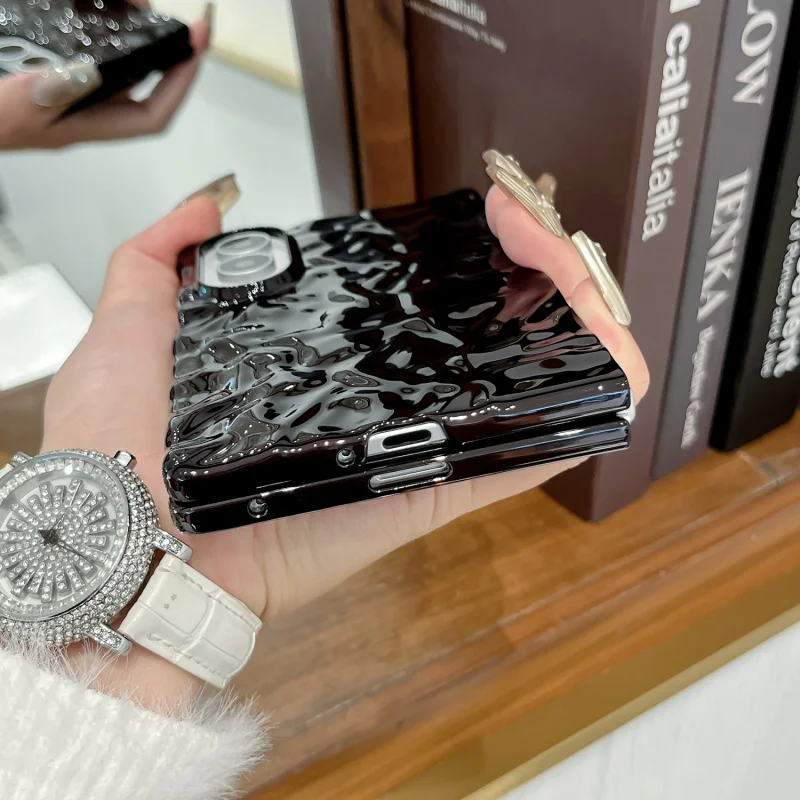 Фото Чехол с эффектом водных волн для Samsung Galaxy Z Fold 8, защитный чехол-книжка для мобильного телефона, задняя крышка №5