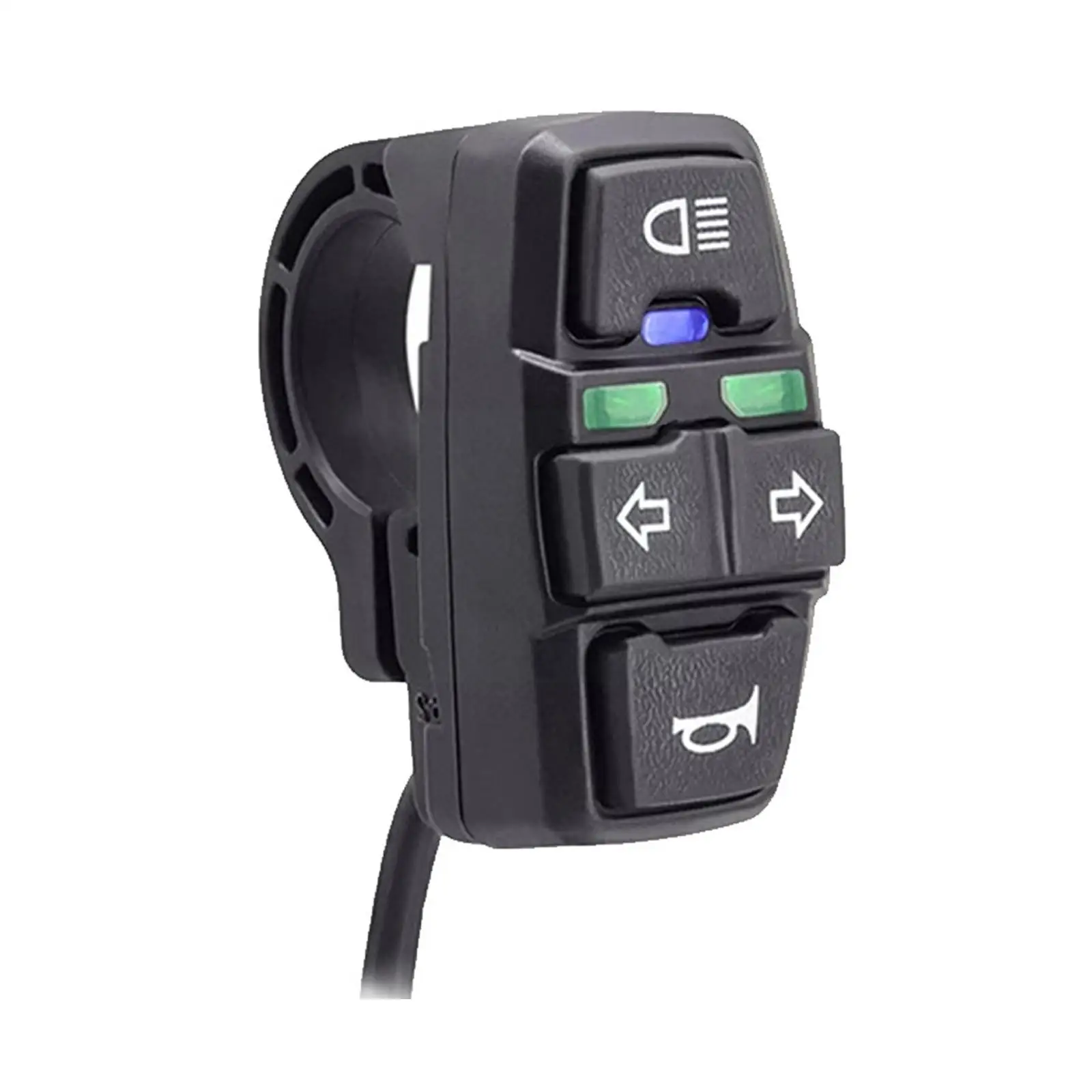 

3 In 1 Universial Horn Headlight Turn Switch Electric Accessories Vehicle Motorbike Signal Turn With Black R2k8